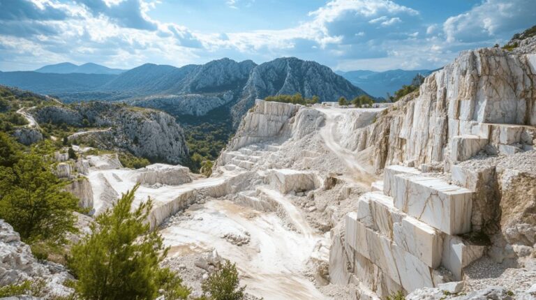 Les plus belles allées de jardin : Explorer les carrières de marbre en Croatie pour votre décoration extérieure