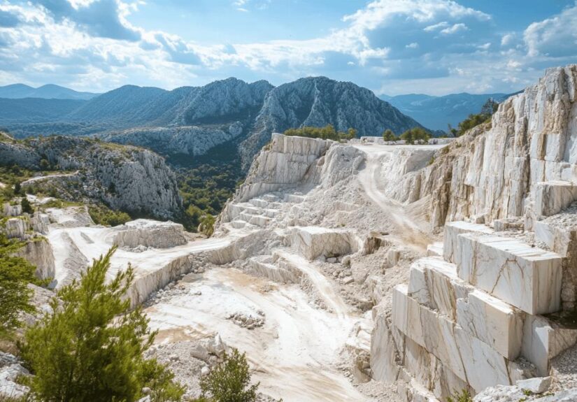Les plus belles allées de jardin : Explorer les carrières de marbre en Croatie pour votre décoration extérieure